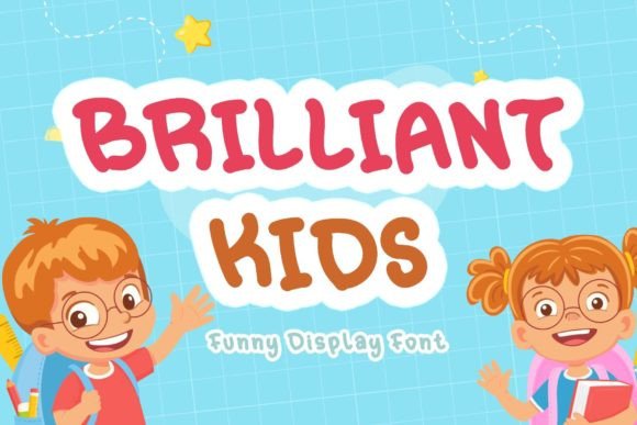 Brilliant Kids: A Playful Display Font for Creative Branding Projects