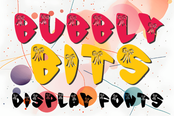 Bubbly Bits: The Whimsical Display Font for Scroll-Stopping Campaigns
