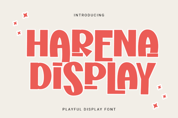 Harena: The Playful Display Typeface for Bold Branding