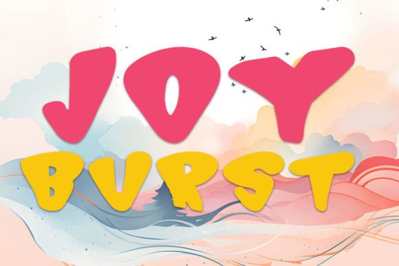 Joy Burst: A Dynamic Display Typeface for Vibrant Editorial Design