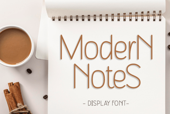 Modern Notes: The Display Typeface for Cohesive Brand Identity