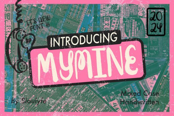 Mymine: A Handwritten Display Font for Modern Web Design