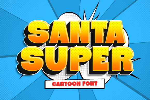 Santa Super: The Bold Display Font for Handmade Creators