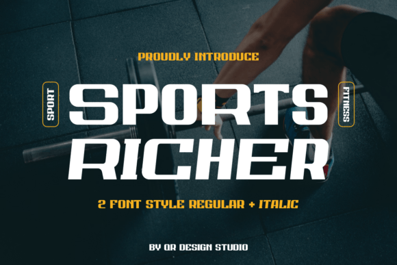 Sports Richer: The Bold Sans Serif Font for Handmade Products