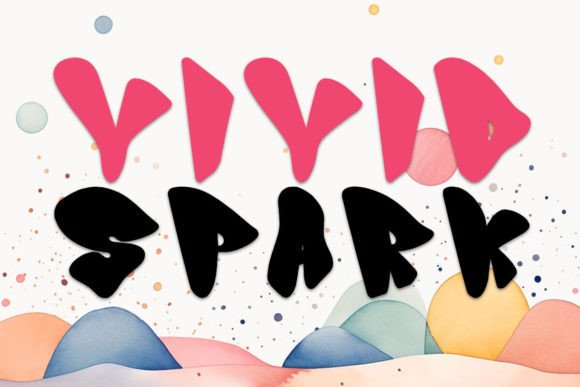 Vivid Spark: A Vibrant Display Font for Bold Brand Identity