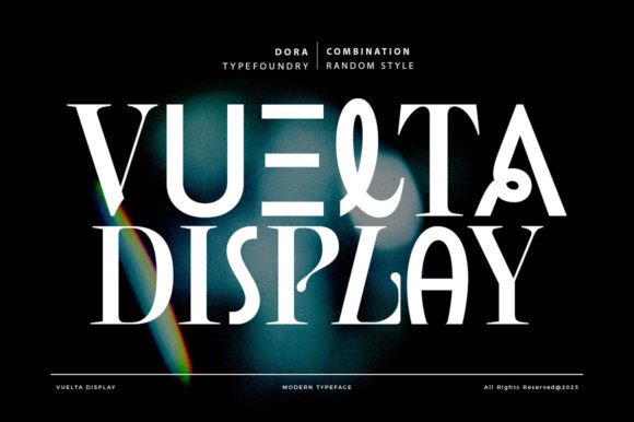 Vuelta Display: The Perfect Modern Typeface for Handmade Brands