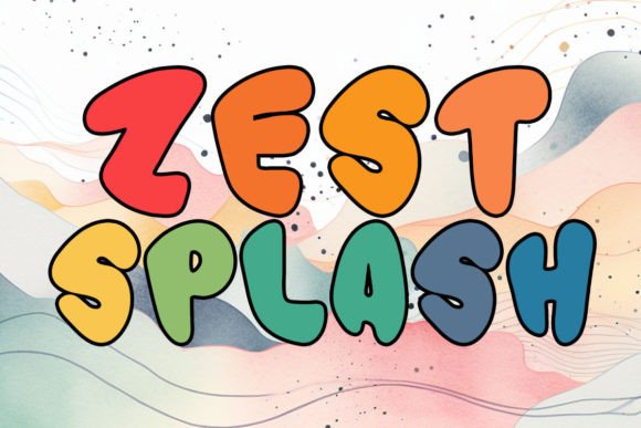 Zest Splash: The Vibrant Display Font for Handmade Products